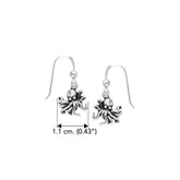 Sterling Silver Octopus Earrings by DiveSilver TER293 - DiveSilver Jewelry